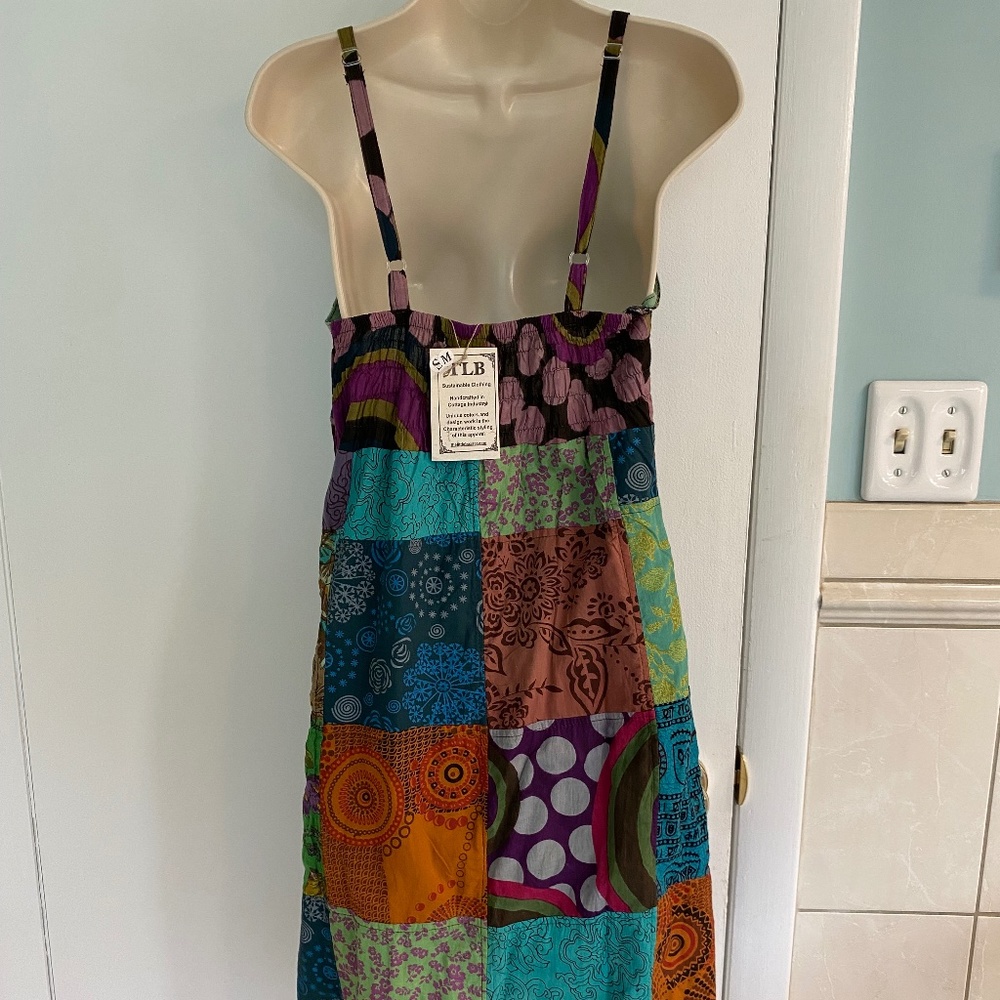 NWT TLB The Little Bazaar Boho Patchwork Sundress - Picture 2 of 7